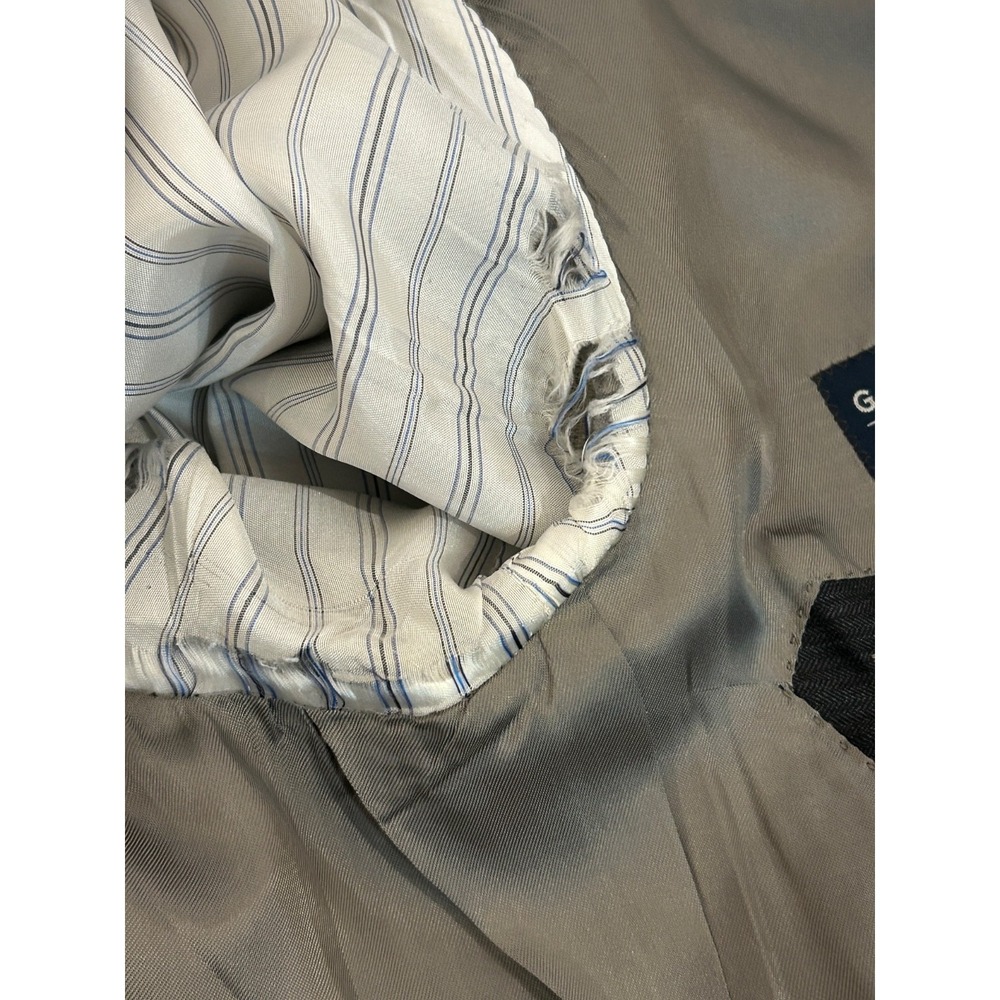 J. Hilburn Guabello Solid Gray Pleated Cuff Pant 2-Piece Suit 44R - Picture 15 of 16